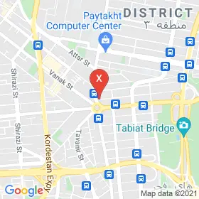 این نقشه، نشانی دکتر پیرایه فرزانه کاری متخصص زنان و زایمان و نازایی در شهر تهران است. در اینجا آماده پذیرایی، ویزیت، معاینه و ارایه خدمات به شما بیماران گرامی هستند.