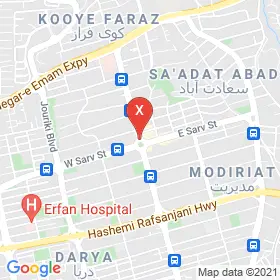 این نقشه، آدرس دکتر حمیدرضا مزارعی متخصص گوش و حلق و بینی؛ جراح گوش و حلق و بینی، جراحی سر و گردن در شهر تهران است. در اینجا آماده پذیرایی، ویزیت، معاینه و ارایه خدمات به شما بیماران گرامی هستند.