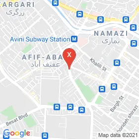 این نقشه، آدرس دکتر علی رحیمی متخصص دندانپزشکی؛ جراحی فک و صورت و ایمپلنت در شهر شیراز است. در اینجا آماده پذیرایی، ویزیت، معاینه و ارایه خدمات به شما بیماران گرامی هستند.