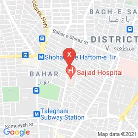 این نقشه، نشانی دکتر ناتاشا حقیقی متخصص زنان و زایمان و نازایی در شهر تهران است. در اینجا آماده پذیرایی، ویزیت، معاینه و ارایه خدمات به شما بیماران گرامی هستند.