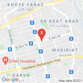 این نقشه، نشانی دکتر پروانه منصوری متخصص جراحی عمومی در شهر تهران است. در اینجا آماده پذیرایی، ویزیت، معاینه و ارایه خدمات به شما بیماران گرامی هستند.