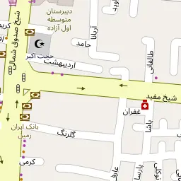 این نقشه، آدرس دکتر مینا کرمانی القریشی (چهارباغ بالا) متخصص بیماری‌های کودکان و نوزادان در شهر اصفهان است. در اینجا آماده پذیرایی، ویزیت، معاینه و ارایه خدمات به شما بیماران گرامی هستند.