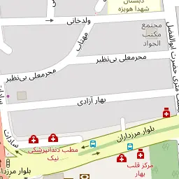 این نقشه، آدرس دکتر رضا عبداله زاده متخصص دندان پزشک در شهر تهران است. در اینجا آماده پذیرایی، ویزیت، معاینه و ارایه خدمات به شما بیماران گرامی هستند.